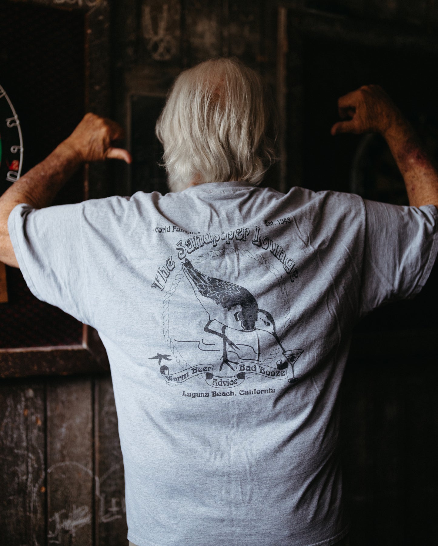 Dirty Bird T-shirt in gray