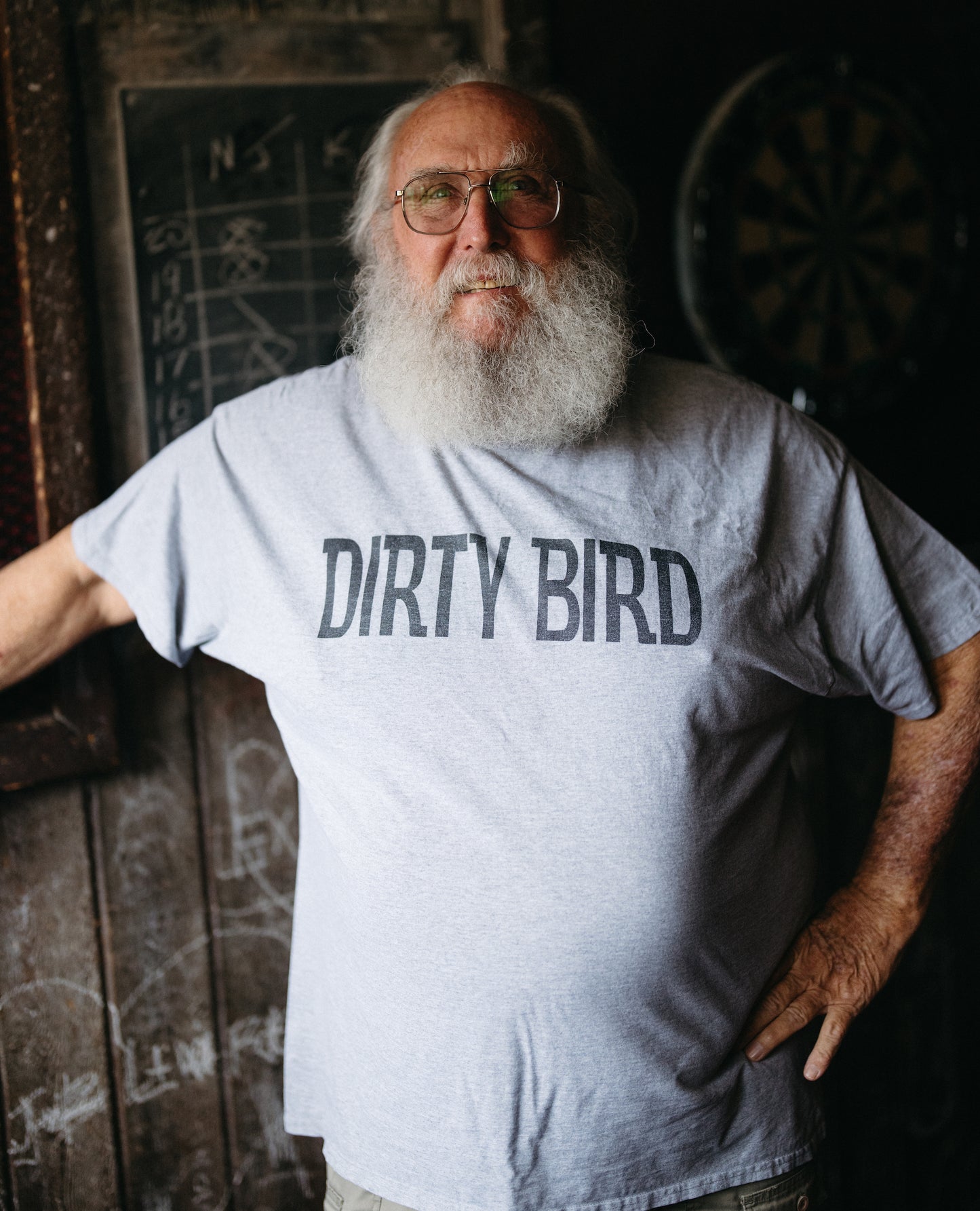 Dirty Bird T-shirt in gray
